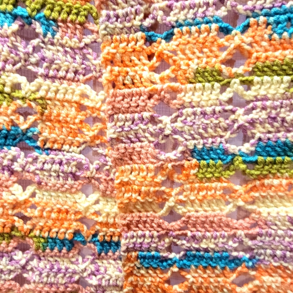 🧶 Hand Crafted Multi Colored Scarf 🧶 NWOT